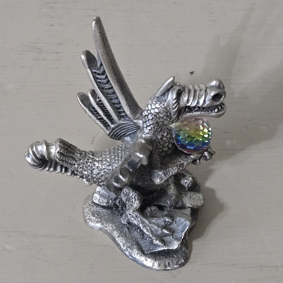 Pewter Tudor Mint Roger Gibbons The Fire Dragon - Picture 1 of 7